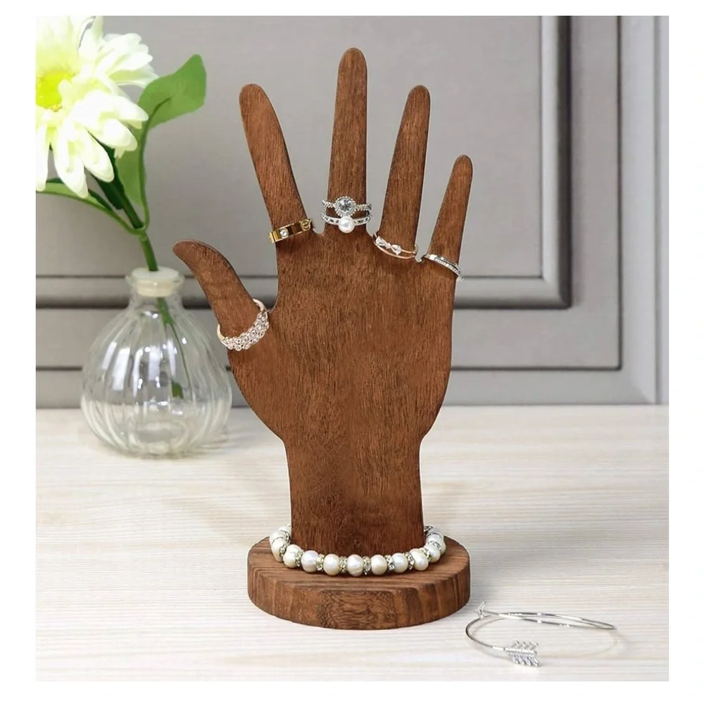 Real Wooden Hand Jewelry Display~NWT
